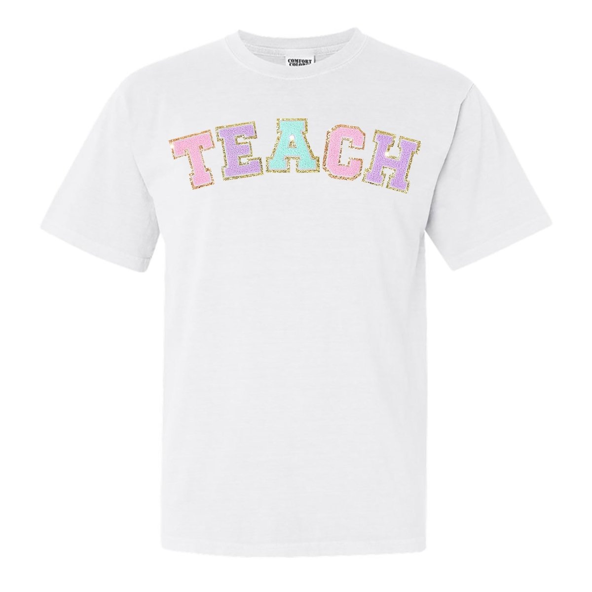 'Teach' Letter Patch T-Shirt