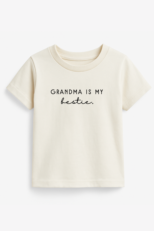 Grandma is My Bestie Organic Kids T-shirt