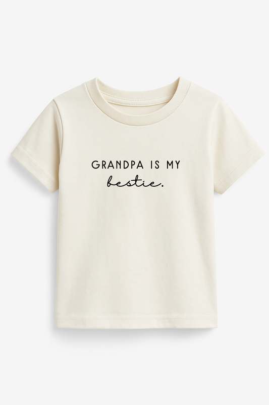 Grandpa is My Bestie Organic Kids T-shirt