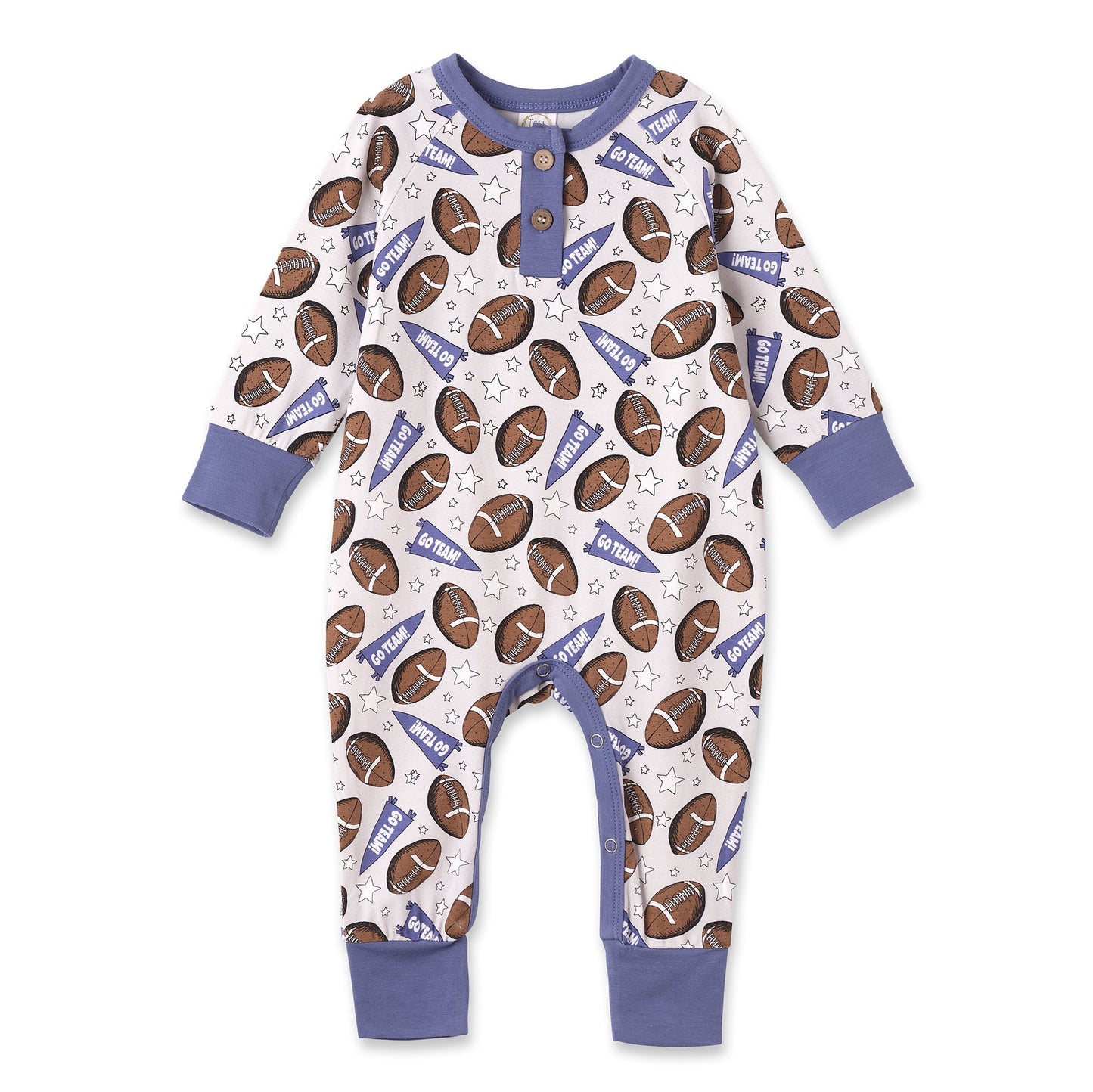 Football Baby Romper – Bamboo Soft, Sporty & Snuggle-Ready