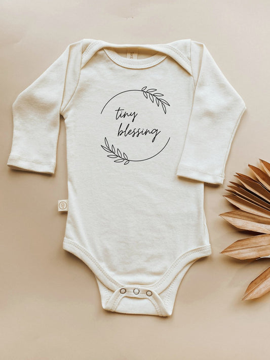 Tiny Blessing Organic Cotton Baby Bodysuit Long Sleeve