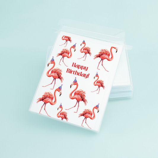 Birthday Flamingos