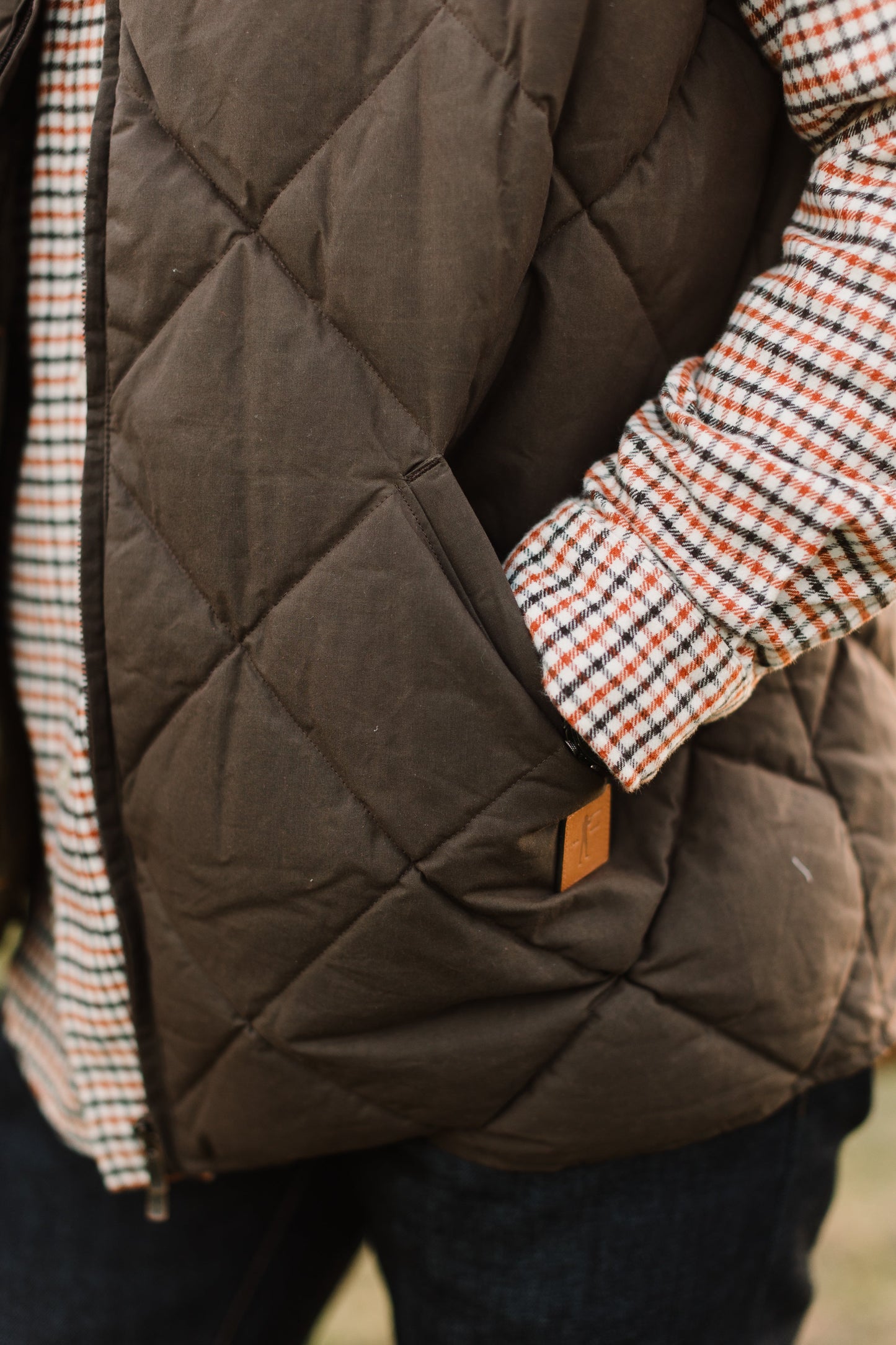 Arthur Quilted Waxed Down Vest