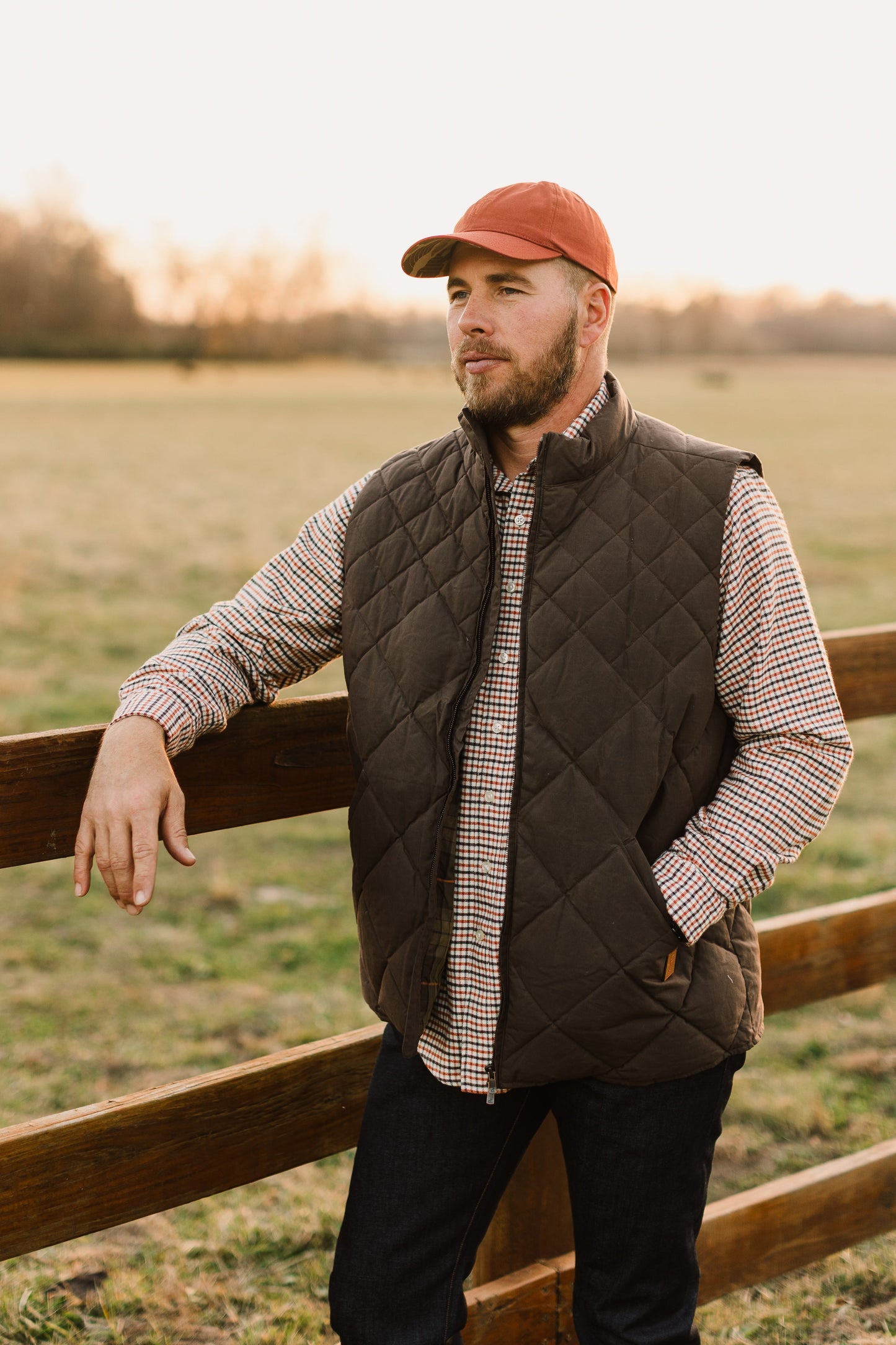 Arthur Quilted Waxed Down Vest