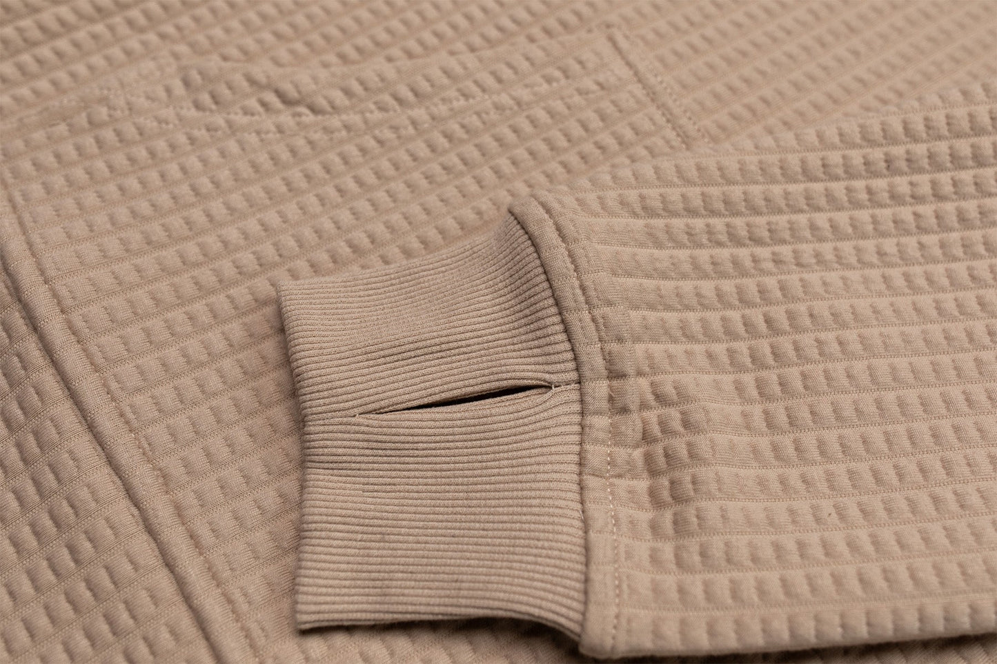 Women's Waffle Tech Hoodie (Latte)