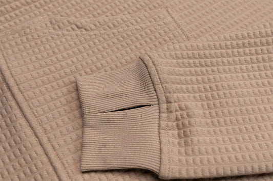 Women's Waffle Tech Hoodie (Latte)