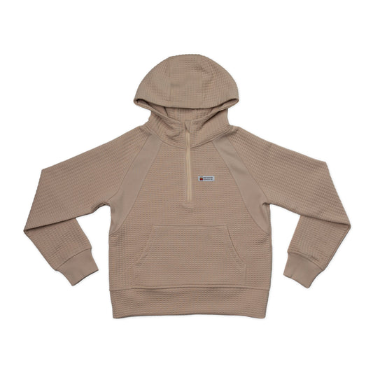 Women's Waffle Tech Hoodie (Latte)