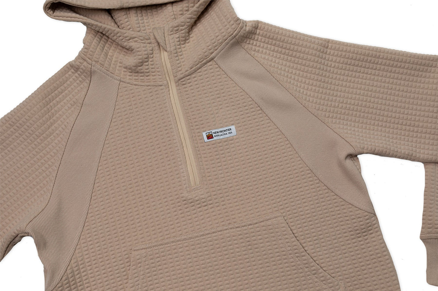 Women's Waffle Tech Hoodie (Latte)
