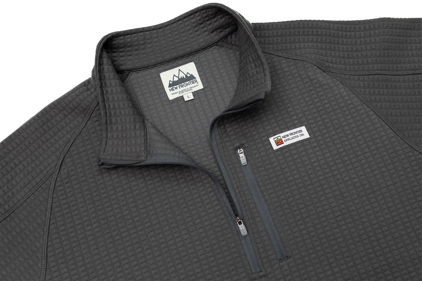 Men's Waffle 1/4 Zip Pullover (Carbon)