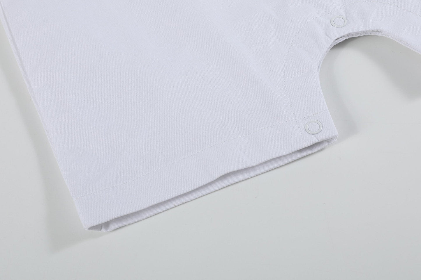 White and Blue Holy Smocked Overalls