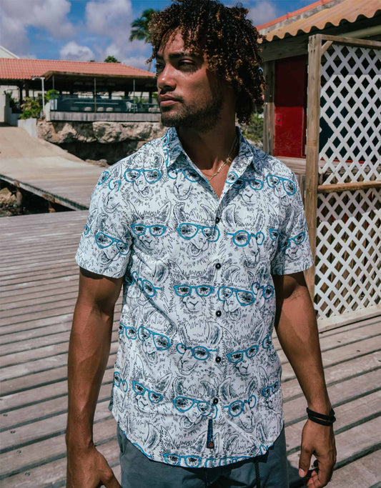 LLAMA M.D. - 7-SEAS™ BUTTON UP