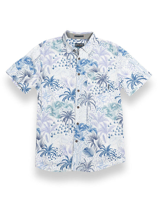 WHITE HOT TROPICS - WHITE NIGHTHAWK™ BUTTON UP