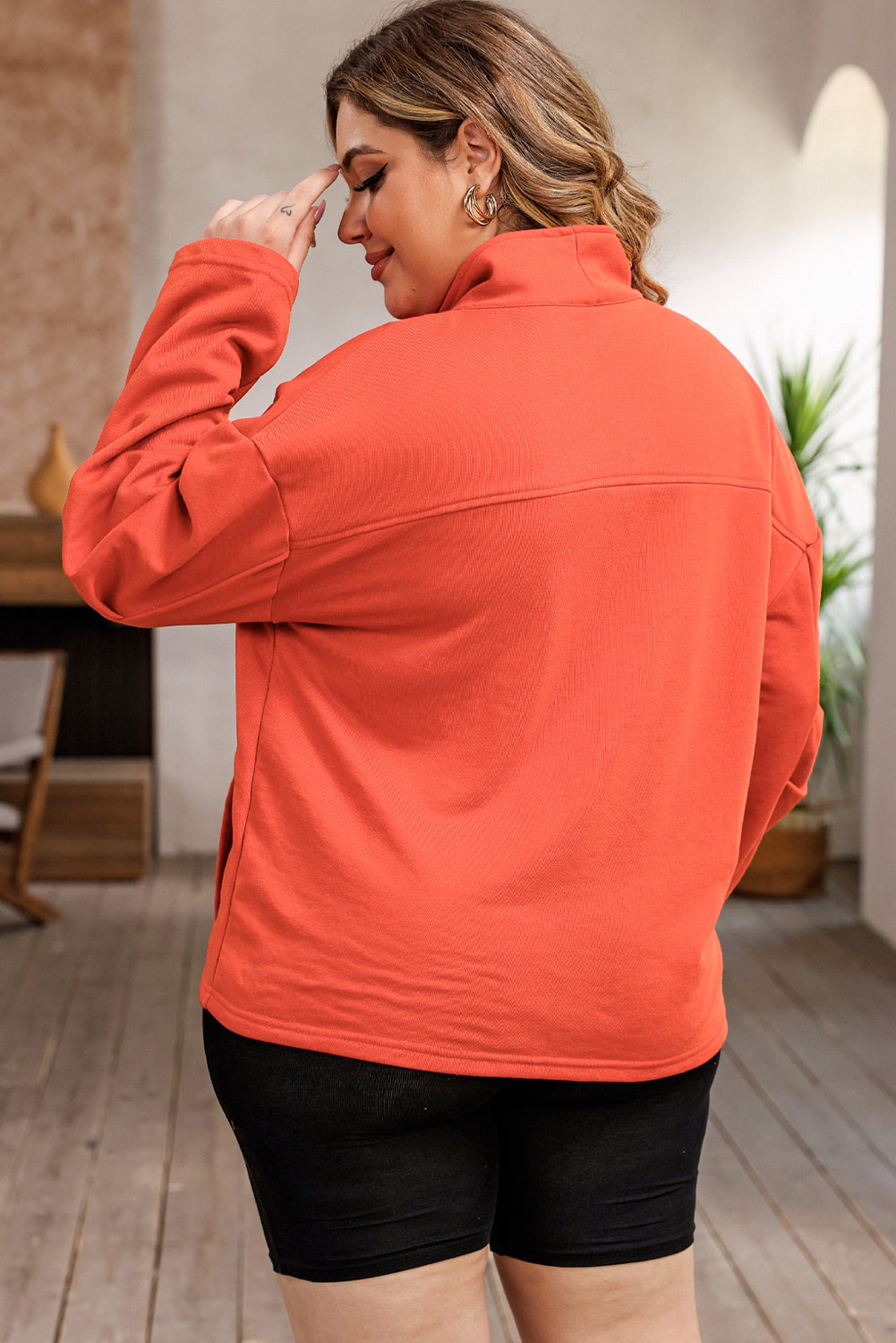 Toni Zip-Up Plus Size Sweatshirt