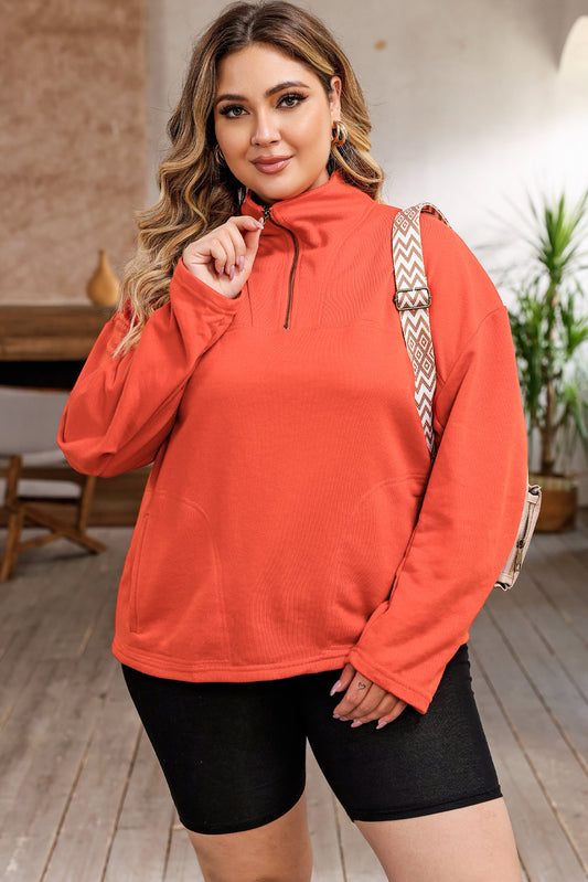 Toni Zip-Up Plus Size Sweatshirt